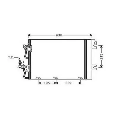 Dernière Chance Condenseur de Climatisation pour OPEL ASTRA H 2004-2007, OEM: 1850096, Neuf
