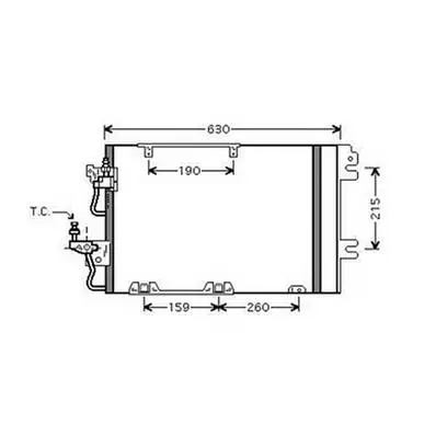 Achetez Aujourd’hui Condenseur de Climatisation pour OPEL ASTRA H 2004-2007, OEM: 93178959, Neuf
