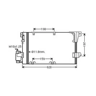 Condenseur de Climatisation pour OPEL ZAFIRA A 1999-2005, OEM: 09118897, Neuf Meilleur Choix
