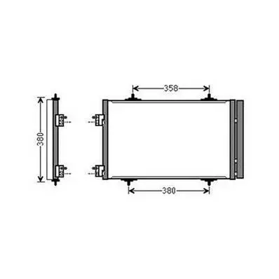 Condenseur de Climatisation pour PEUGEOT 407 2004-2007, OEM: 6455JA, Neuf Authentique