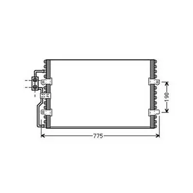 Vente Flash Condenseur de Climatisation pour PEUGEOT EXPERT I ph.1 1995-2003, OEM: 6455Q6, Neuf