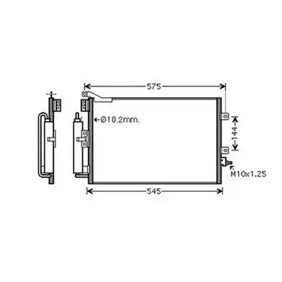 Achat Immédiat Condenseur de Climatisation pour RENAULT MODUS 2004-2008, OEM: 8200688392, Neuf