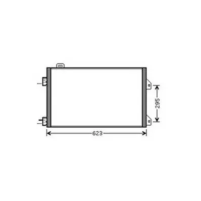 Authentique Condenseur de Climatisation pour RENAULT CLIO III ph.1 2005-2009, OEM: 8200245598, Neuf
