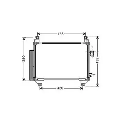 Condenseur de Climatisation pour TOYOTA YARIS II ph.1 2005-2009, OEM: 884600D060, Neuf Offre Limitée