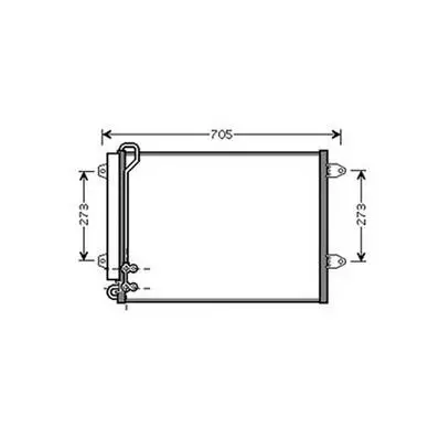 Certifié Condenseur de Climatisation pour VOLKSWAGEN PASSAT B7 2011-2014, OEM: 3C0820411G, Neuf
