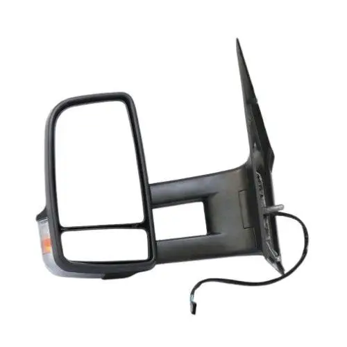 Must-Have Rétroviseur gauche pour MERCEDES SPRINTER II phase 1 2006-2013 (W906), électrique, noir, chauffant, avec feu, bras moyen, convexe, 6 PIN, Neuf