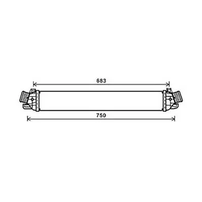Intercooler pour ALFA ROMEO GIULIETTA 2010-2016, OEM: 50517002, Neuf Expédition Rapide