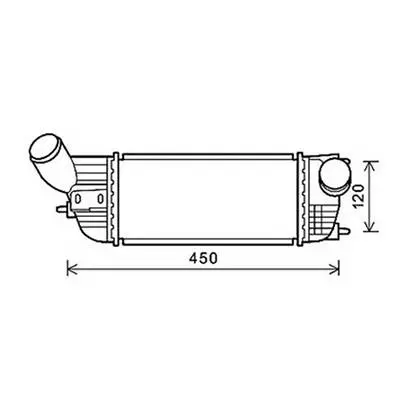 Bon Plan Intercooler pour CITROËN C5 II ph.1 2008-2010, OEM: 0384N4, Neuf