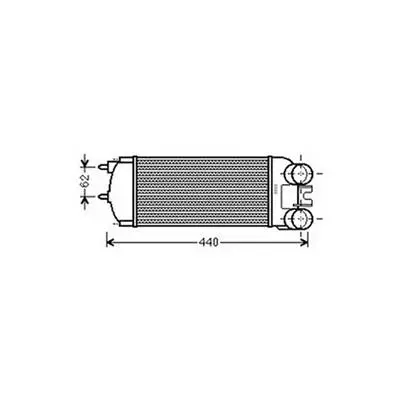Dernière Chance Intercooler pour CITROËN XSARA PICASSO ph.1 1999-2004, OEM: E256083, Neuf