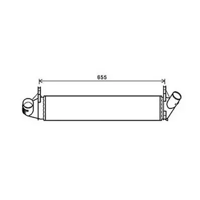 Nouvel Arrivage Intercooler pour DACIA LOGAN I ph.1 2005-2008, OEM: 8200409045, Neuf