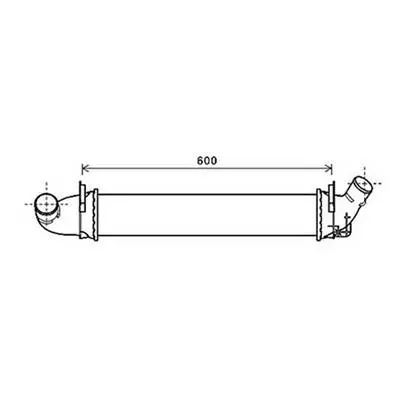 Prix Bas Intercooler pour DACIA LOGAN I ph.1 2005-2008, OEM: 6001548727, Neuf