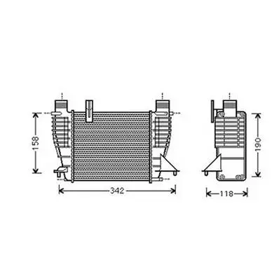 Vente Directe Intercooler pour NISSAN NOTE 2006-2008, OEM: 8200170504, Neuf