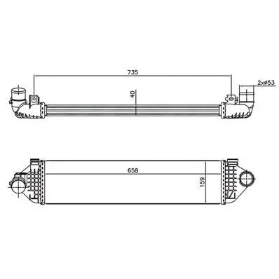 Intercooler pour FORD GALAXY II ph.1 2006-2010, OEM: 1721229, Neuf Promotion Saisonnière