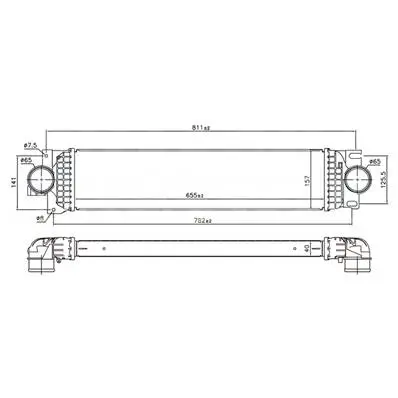 Livraison Express Intercooler pour FORD MONDEO IV ph.1 2014-2019, OEM: 1863334, Neuf