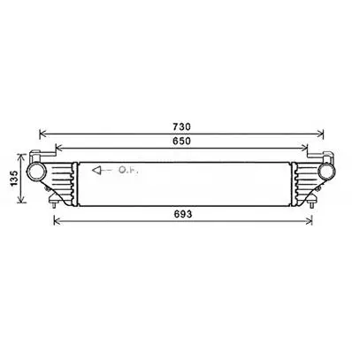 Intercooler pour FIAT TIPO II ph.1 2015-2020, OEM: 51887954, Neuf Petit Prix