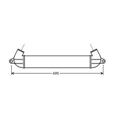 Bon Plan Intercooler pour FIAT DOBLO I ph.1 2001-2005, OEM: 46779532, Neuf