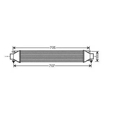 Intercooler pour FIAT DOBLO II ph.1 2010-2015, OEM: 51833975, Neuf Prix Bas