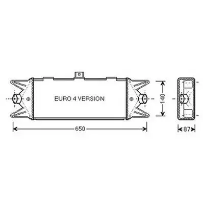 Intercooler pour IVECO DAILY CITY 2000-2006, OEM: 504084140, Neuf Marque