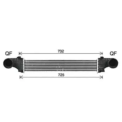 Intercooler pour MERCEDES CLASSE E 2002-2006 (W211), OEM: 2115002602, Neuf Achetez Aujourd’hui