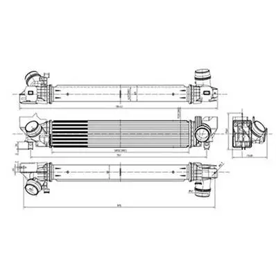 Intercooler pour MINI ONE/COOPER F55/F56 2014-2021, OEM: 17517617596, Neuf Prix Réduit