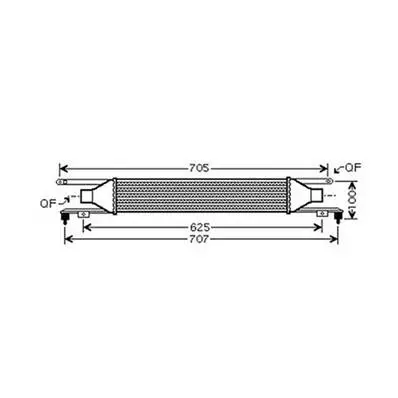 Nouvel Arrivage Intercooler pour OPEL CORSA D ph.1 2006-2010, OEM: 55702194, Neuf