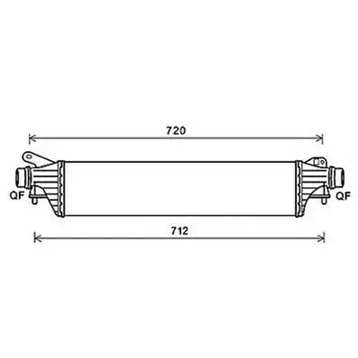 Promotion Saisonnière Intercooler pour OPEL CORSA E 2015-2019, OEM: 1302311, Neuf