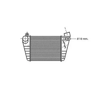 Intercooler pour SKODA FABIA I ph.1 2000-2004, OEM: 6Q0145804A, Neuf Pas Cher