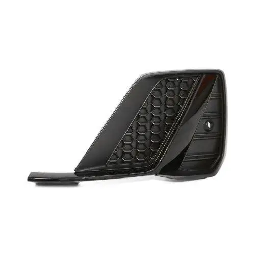 Remise Grille gauche pare-chocs avant pour AUDI A1 II depuis 2018, avec moulure noire brillante, sans siège antibrouillard, trous PDC, Mod. S-LINE, noire, Neuve