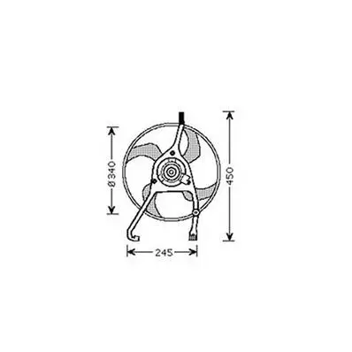 Ventilateur Radiateur moteur pour CITROËN C5 I ph.2 2004-2008, OEM: 1253C4, Neuf Commander Vite