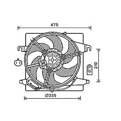 Dernière Chance Ventilateur Radiateur moteur pour FORD KA 1996-2002, OEM: 1467011, Neuf