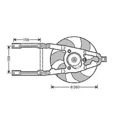 Ventilateur Radiateur moteur pour FIAT SEICENTO depuis 1998, OEM: 46559851, Neuf Certifié