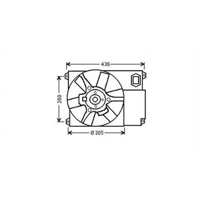 Soldes Ventilateur Radiateur moteur pour FIAT DUCATO II ph.1 1994-2002, OEM: 1308CF, Neuf