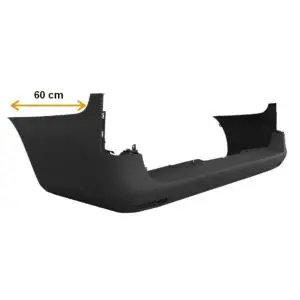 Produit De Marque Pare chocs arrière pour MERCEDES VITO III (W447) 2014-2019, châssis long, brides angle mort, gris, Neuf