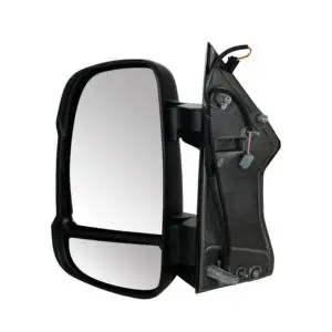 Rétroviseur gauche manuel pour CITROËN JUMPER II phase 2 2014-2023, bras court, sonde, feu clignotant orange (16W), Neuf Dernier Modèle