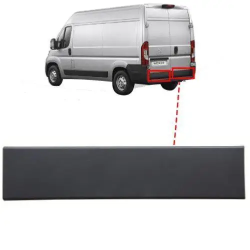Commander Vite Moulure baguette sur porte arrière droite pour PEUGEOT BOXER II phase 1, 2006-2014, 82cm, Noire, Neuve