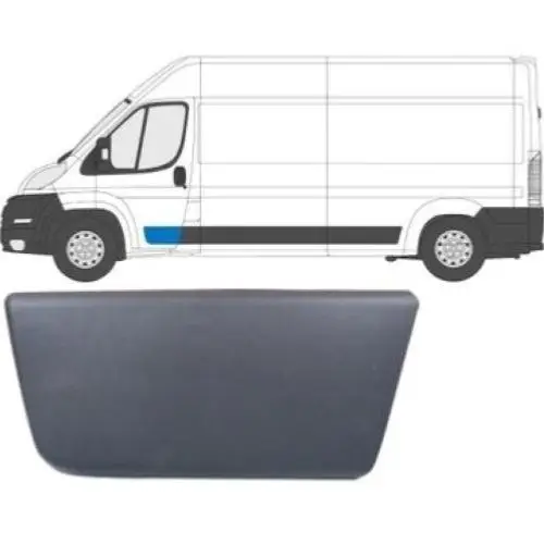 Moulure baguette latérale sur porte avant gauche pour PEUGEOT BOXER II ph.2 2014-2023, 41cm, Noire, Neuve Expédition Rapide