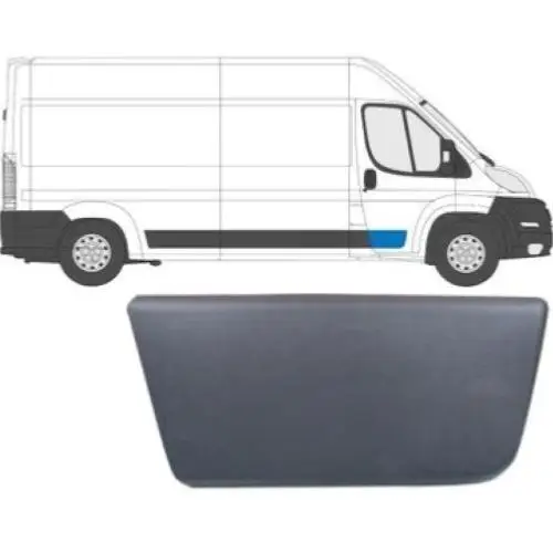 Moulure baguette latérale sur porte avant droite pour CITROËN JUMPER II phase 2, 2014-2023, 41cm, Noire, Neuve Satisfait Ou Remboursé