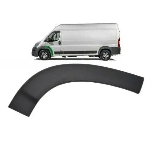 Embout – Tour d&rsquo;aile avant gauche pour PEUGEOT BOXER II ph.2 2014-2023, partie arrière, noire, Neuf Nouvelle Collection