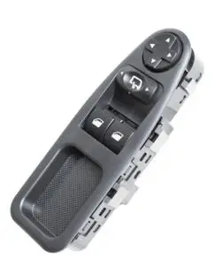 Bon Marché Bloc de commande de lève vitre et miroir électrique sur porte avant gauche pour CITROËN JUMPY II, 2007-2016, 2 boutons, rétroviseurs rabattables, noir, Neuf