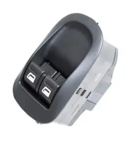 Vente Flash Interrupteur/Bouton de lève vitre électrique sur porte avant gauche pour CITROËN JUMPY II, 2007-2016, 2 boutons, noir, Neuf