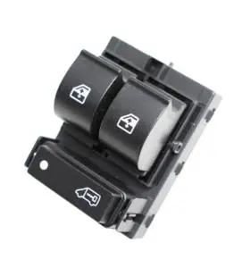 Interrupteur/Bouton de lève vitre électrique sur porte avant gauche pour JUMPER II phase 1, 2006-2014, 2 boutons, noir, Neuf Authentique
