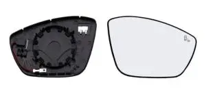 Miroir Glace rétroviseur droit pour CITROËN C3 III phase 1, 2016-2020, Système BLIS, dégivrant, à clipser, Neuf Super Prix