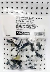 Offre Limitée Kit de fixation assemblage Porte avant pour PEUGEOT EXPERT depuis 2016 (tous modèles), Neuf