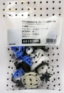 Kit de fixation assemblage Porte pour RENAULT SCENIC IV depuis 2016 (tous modèles), Neuf Bon Plan