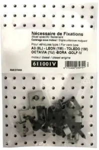 Petit Prix Kit de fixation assemblage Cache sous moteur pour VOLKSWAGEN GOLF IV, 1998-2003 (modèle diesel), Neuf