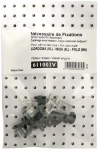 Kit de fixation assemblage Cache sous moteur pour SEAT IBIZA III (6L), 2002-2008 (modèle diesel), Neuf Livraison Gratuite