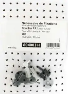 Commander Vite Kit de fixation assemblage Pare chocs arrière pour PEUGEOT 206, 1998-2009 (tous modèles), Neuf