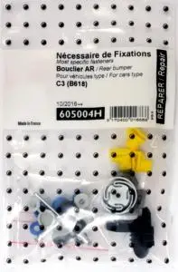 Satisfait Ou Remboursé Kit de fixation assemblage Pare chocs arrière pour CITROËN C3 III (B618) 2016-2020, Neuf