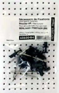 Kit de fixation assemblage Pare chocs arrière pour CITROËN BERLINGO II (B9) VP/VU depuis 2008 (tous modèles), Neuf Nouvel Arrivage