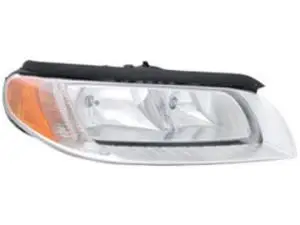Satisfait Ou Remboursé Phare Optique avant droit pour VOLVO V70 III phase 1, 2007-2012, fond chromé, H7+H9, Neuf